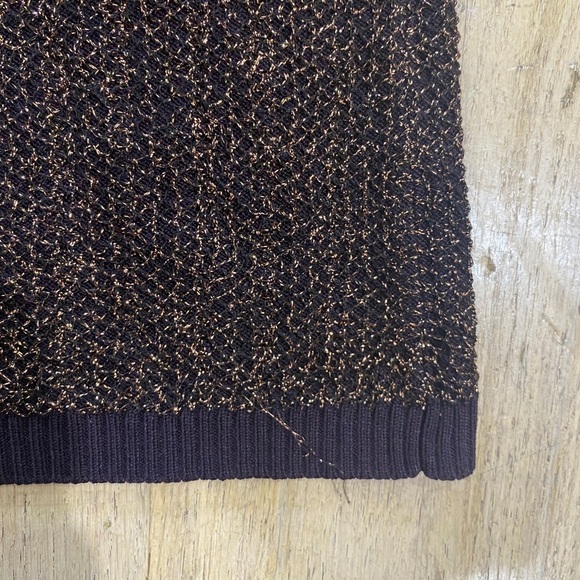 Theory knit glitter metallic sleeveless top - Picture 8 of 9